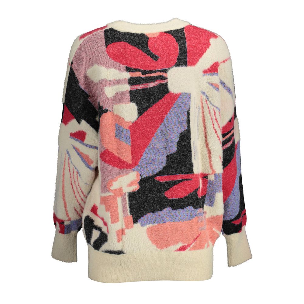 Desigual Weißer Viskose-Pullover für Damen