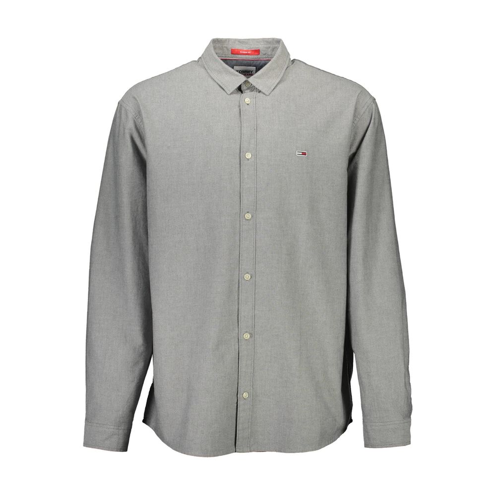 Tommy Hilfiger Graues Baumwollhemd für Herren