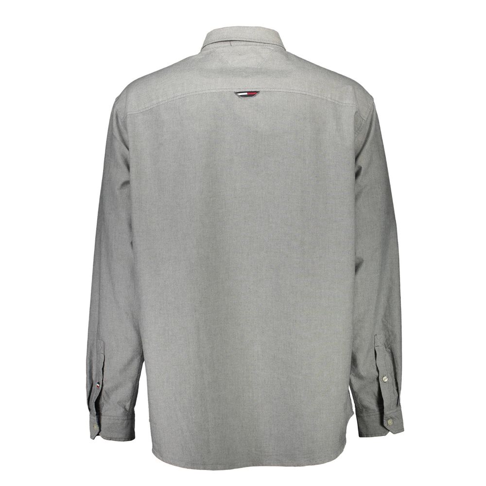 Tommy Hilfiger Graues Baumwollhemd für Herren
