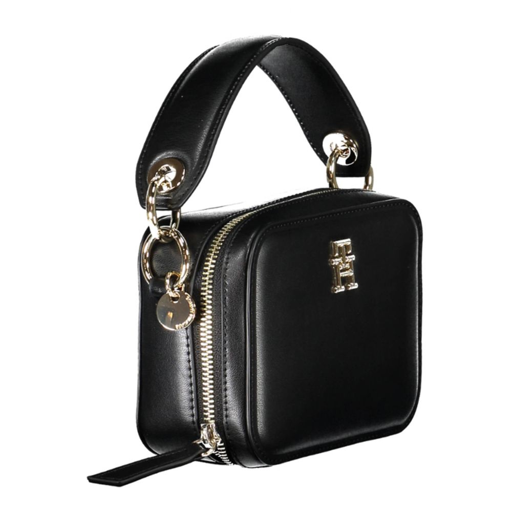 Tommy Hilfiger – Schwarze Polyethylen-Handtasche für Damen
