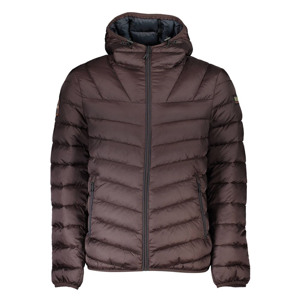 Napapijri Braune Herrenjacke aus Polyamid