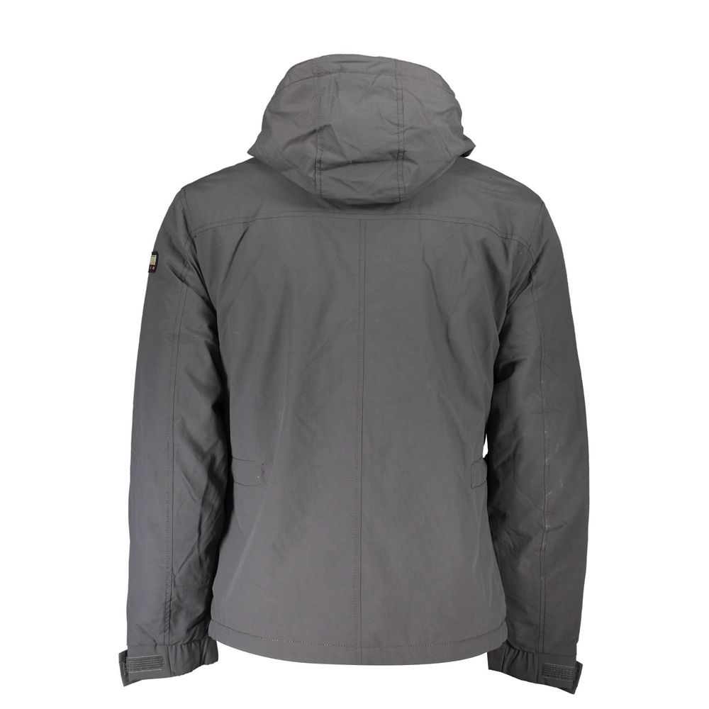 Napapijri Graue Polyamid-Herrenjacke