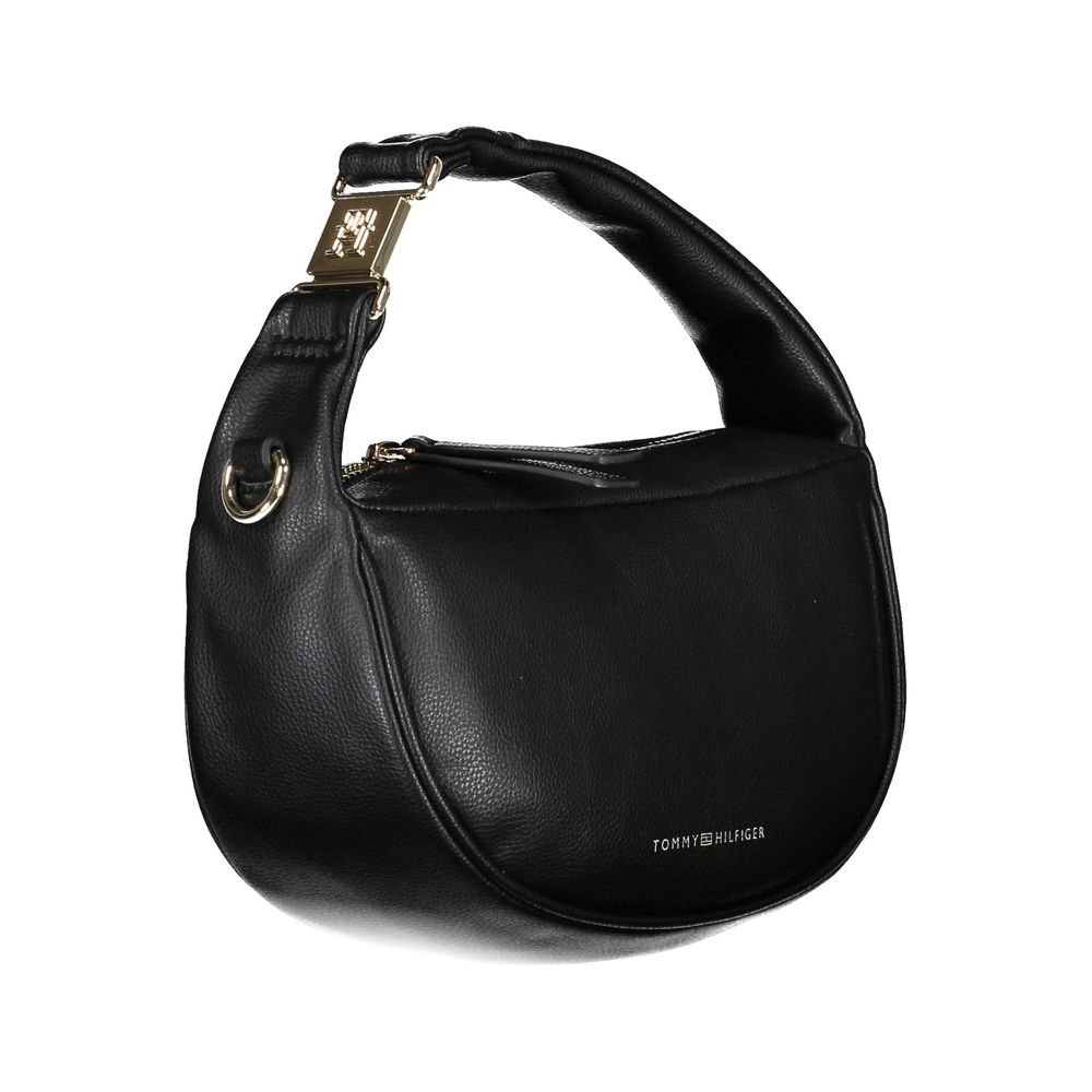 Tommy Hilfiger – Schwarze Polyester-Handtasche