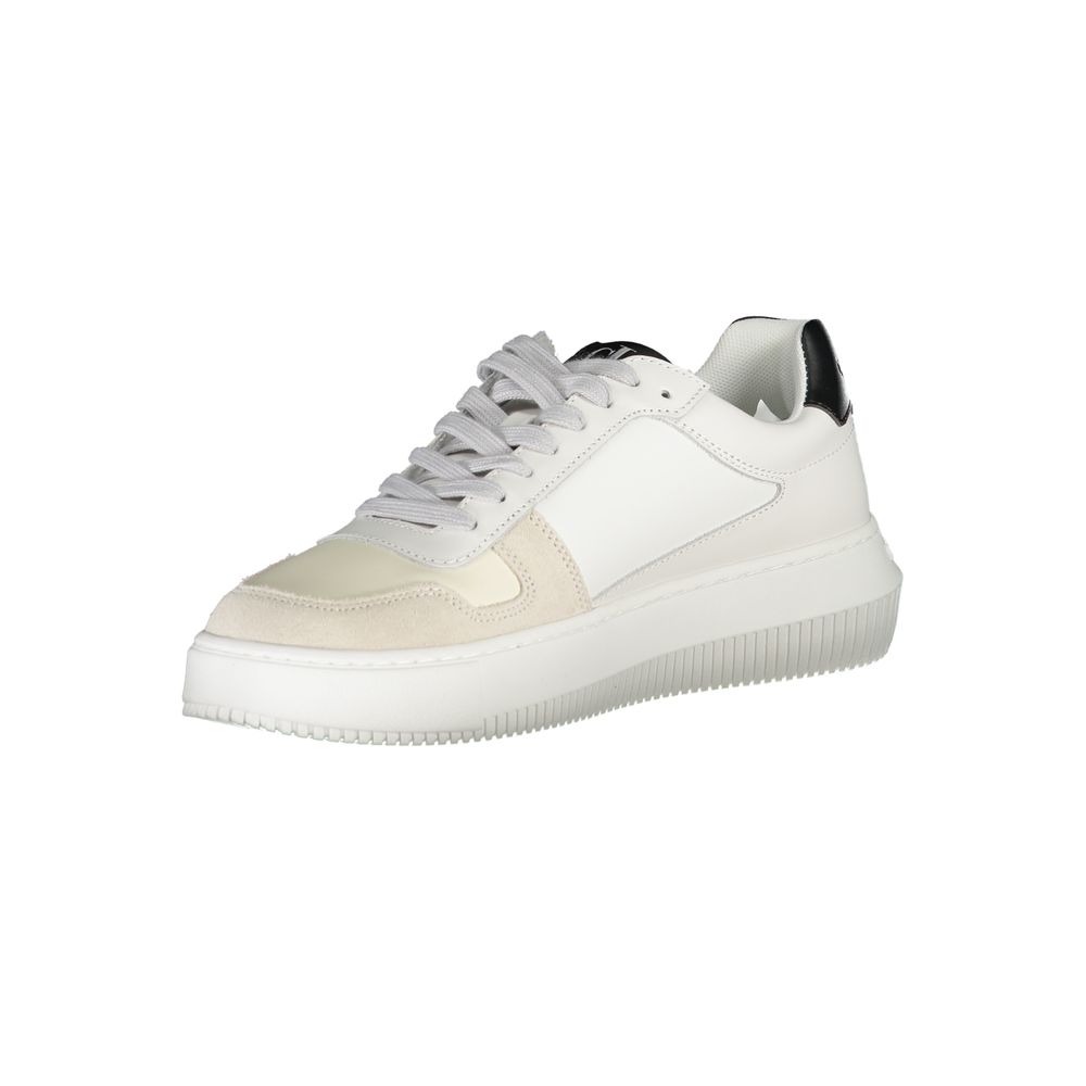 Calvin Klein – Weißer Polyester-Sneaker