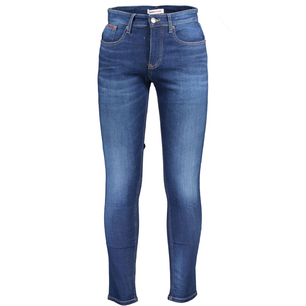 Blugi și pantaloni din bumbac albastru Tommy Hilfiger