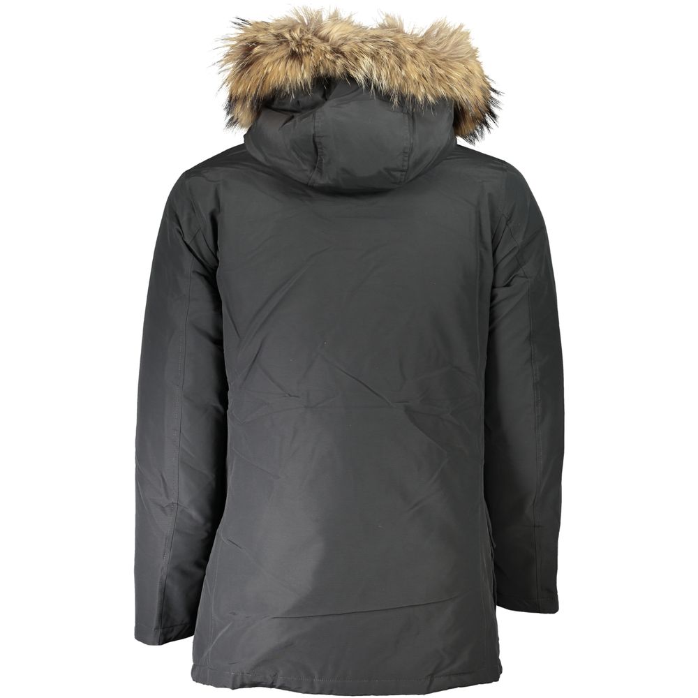 Jachetă Woolrich gri din bumbac