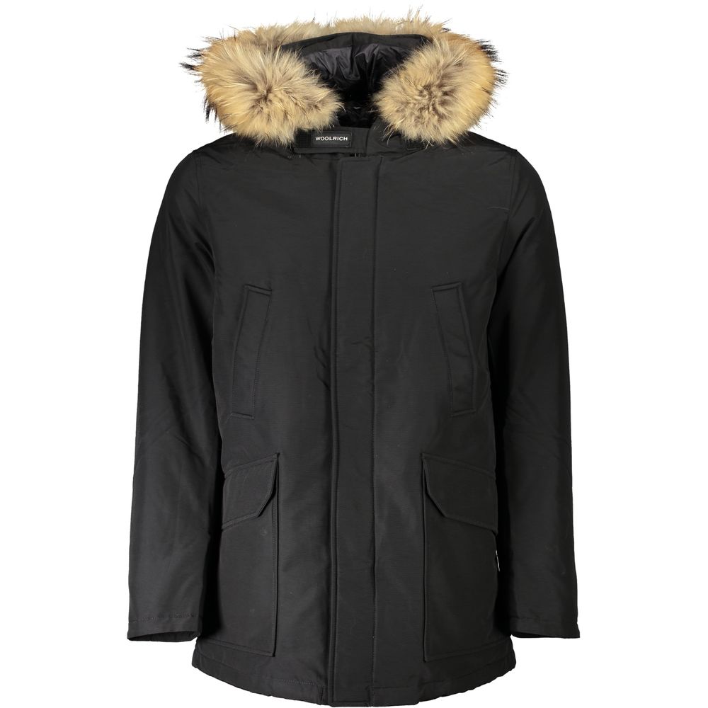 Jachetă Woolrich din bumbac negru