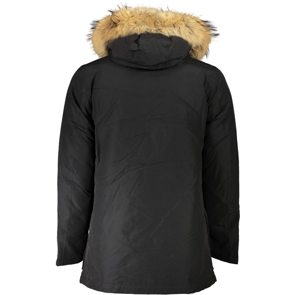 Jachetă Woolrich din bumbac negru