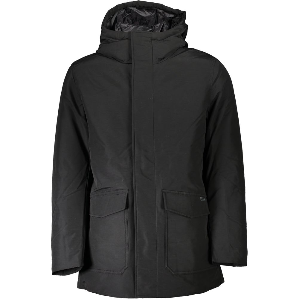 Jachetă Woolrich din bumbac negru