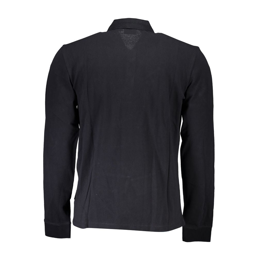 Napapijri Schwarzes Poloshirt aus Baumwolle für Herren