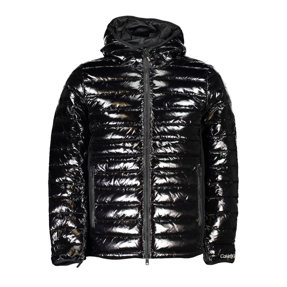 Calvin Klein – Elegante Kapuzenjacke aus Nylon mit Kontrastdetails