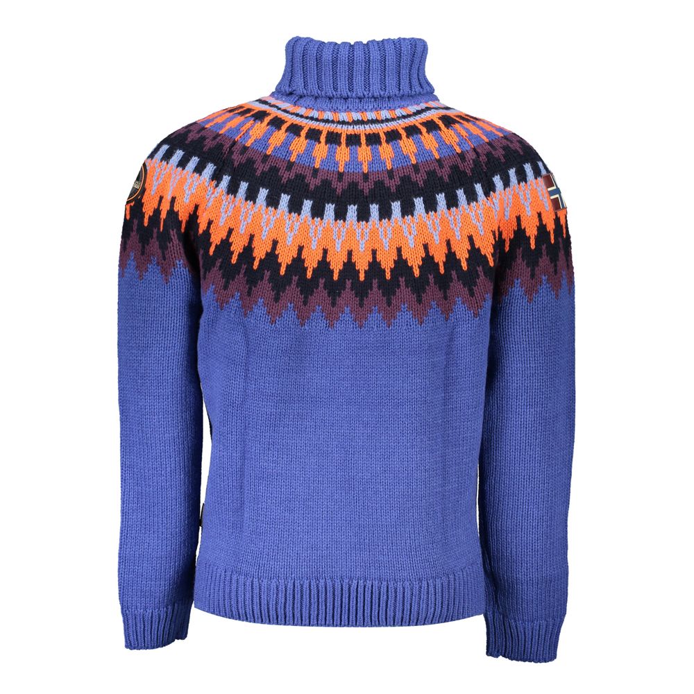 Napapijri Blauer Acryl-Herrenpullover