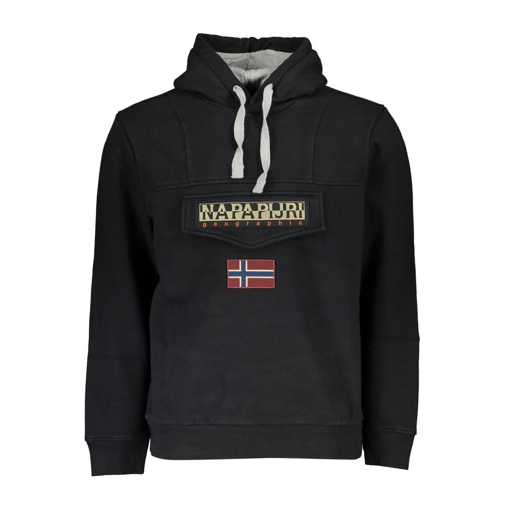 Napapijri Schwarzer Baumwollpullover für Herren