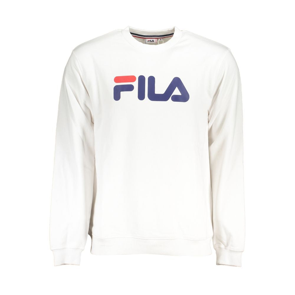 Hanorac Fila Classic cu guler rotund din fleece, alb