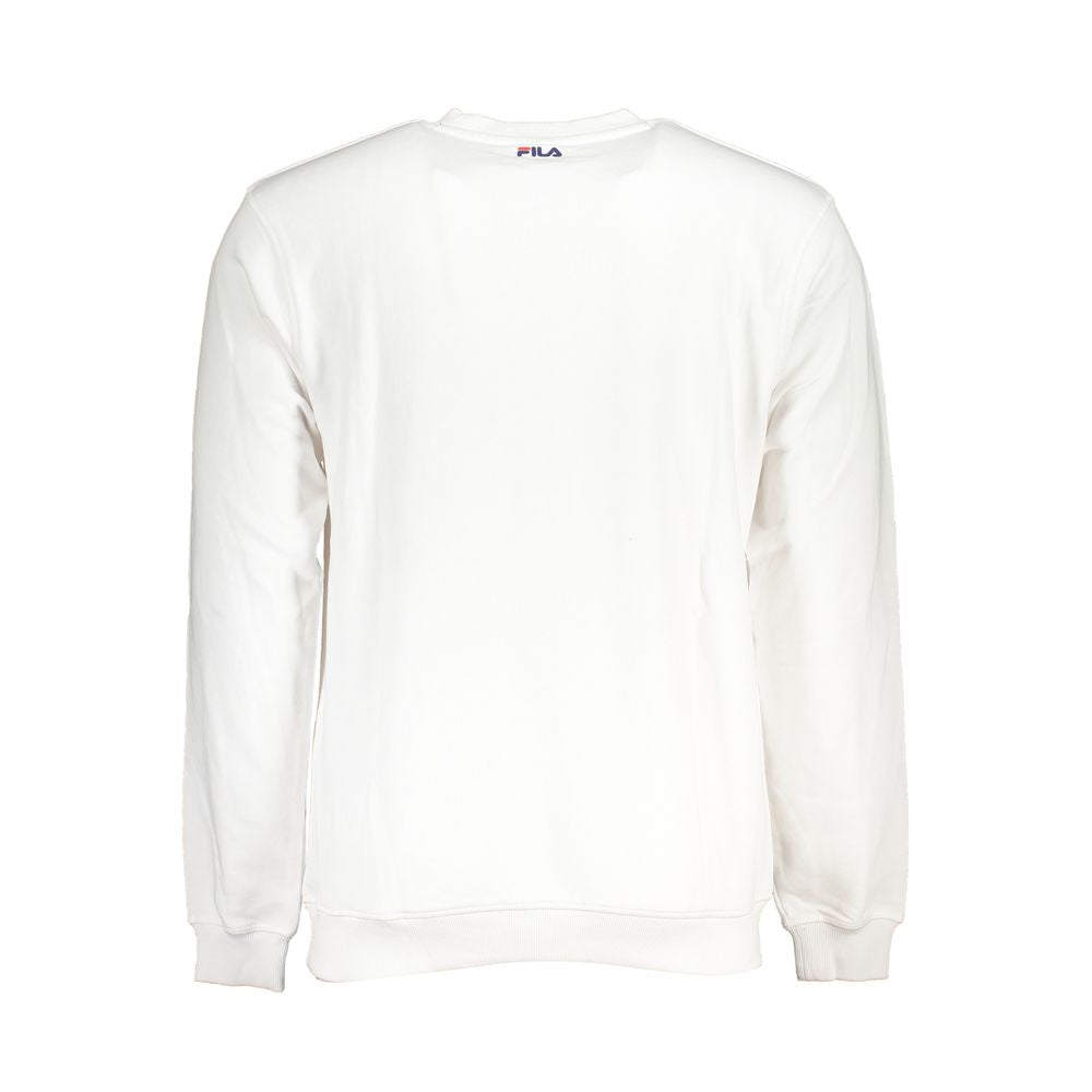Hanorac Fila Classic cu guler rotund din fleece, alb