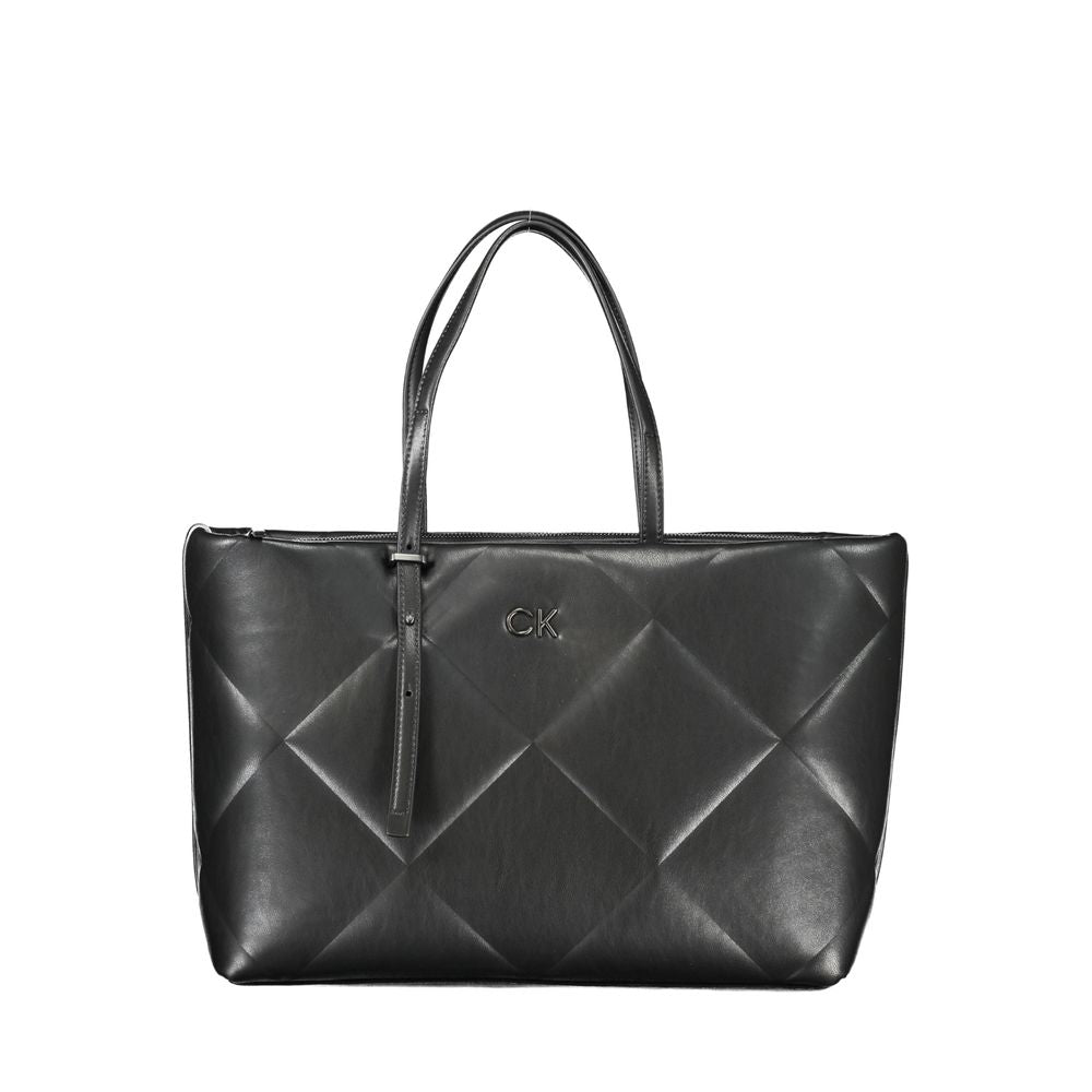 Calvin Klein Schwarze Polyester-Handtasche
