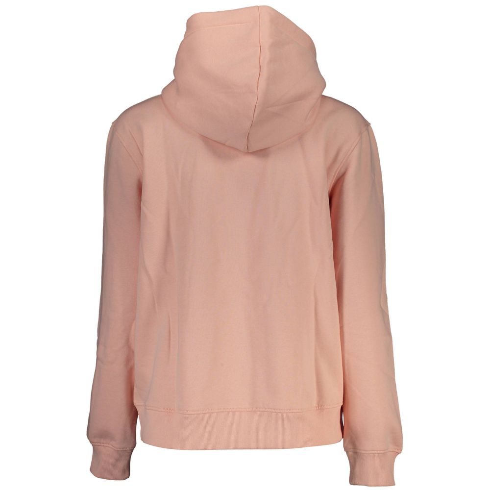 Calvin Klein – Schickes Fleece-Sweatshirt mit Kapuze in Rosa