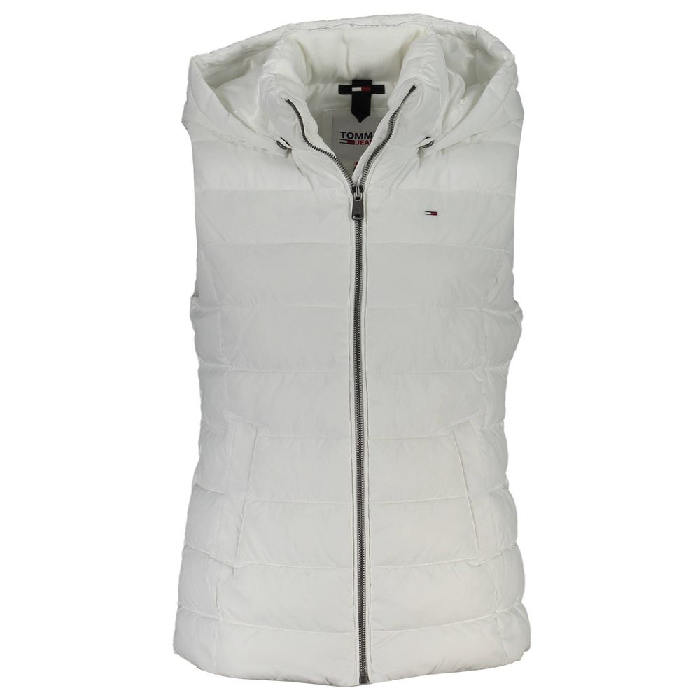 Tommy Hilfiger – Weiße Polyesterjacke für Damen