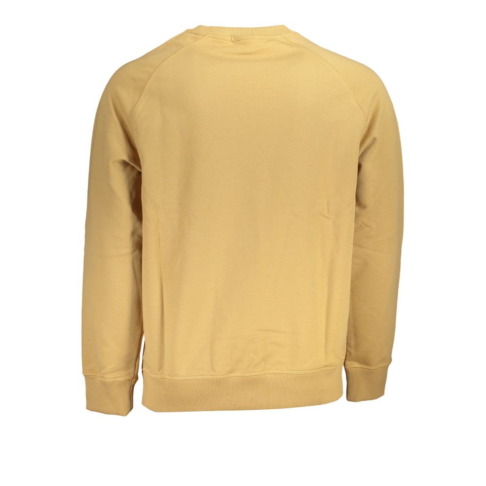 Timberland – Beiges Sweatshirt mit Rundhalsausschnitt und Stickerei