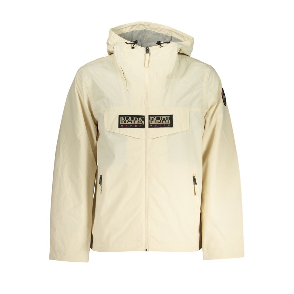 Napapijri – Schicke beige Sportjacke mit Kapuze