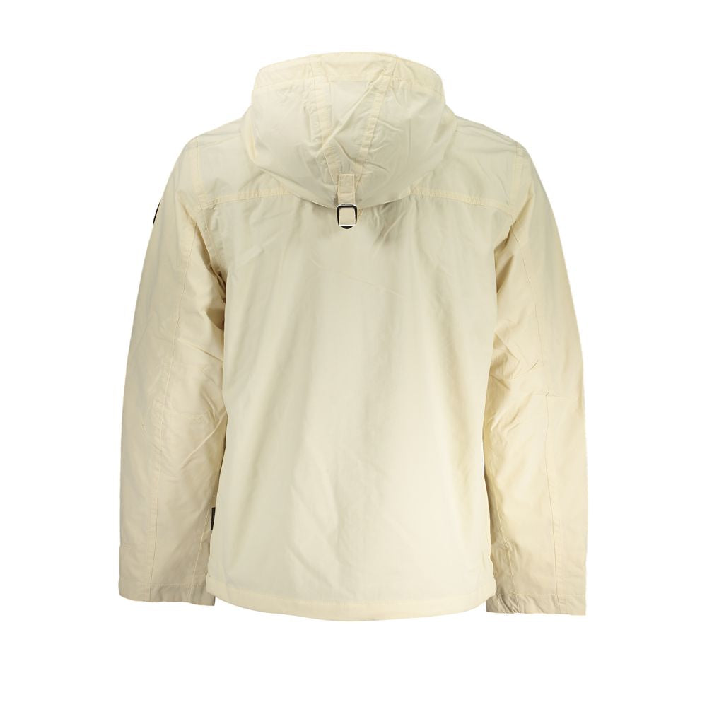 Napapijri – Schicke beige Sportjacke mit Kapuze