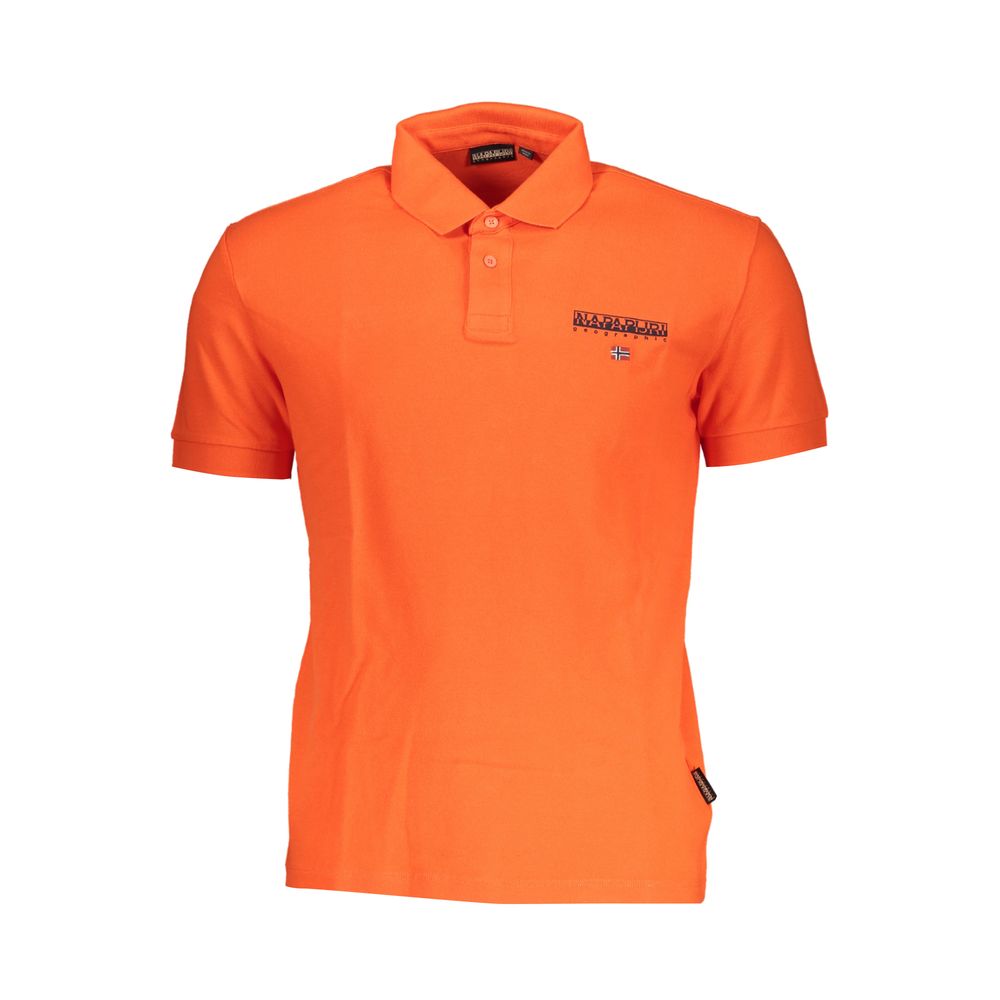 Napapijri, Pinkes Poloshirt mit Kontrastdetails