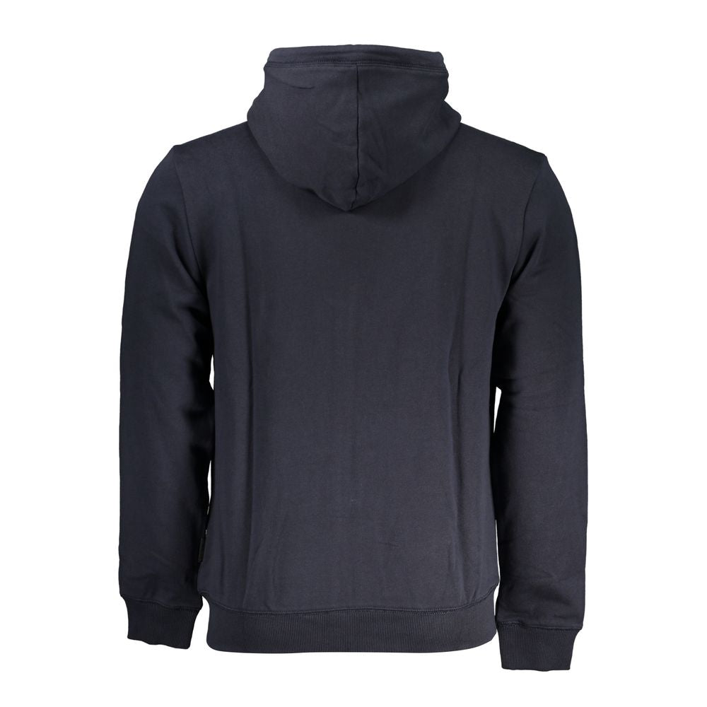 Napapijri – Blauer Kapuzenpullover aus Baumwolle mit Logo