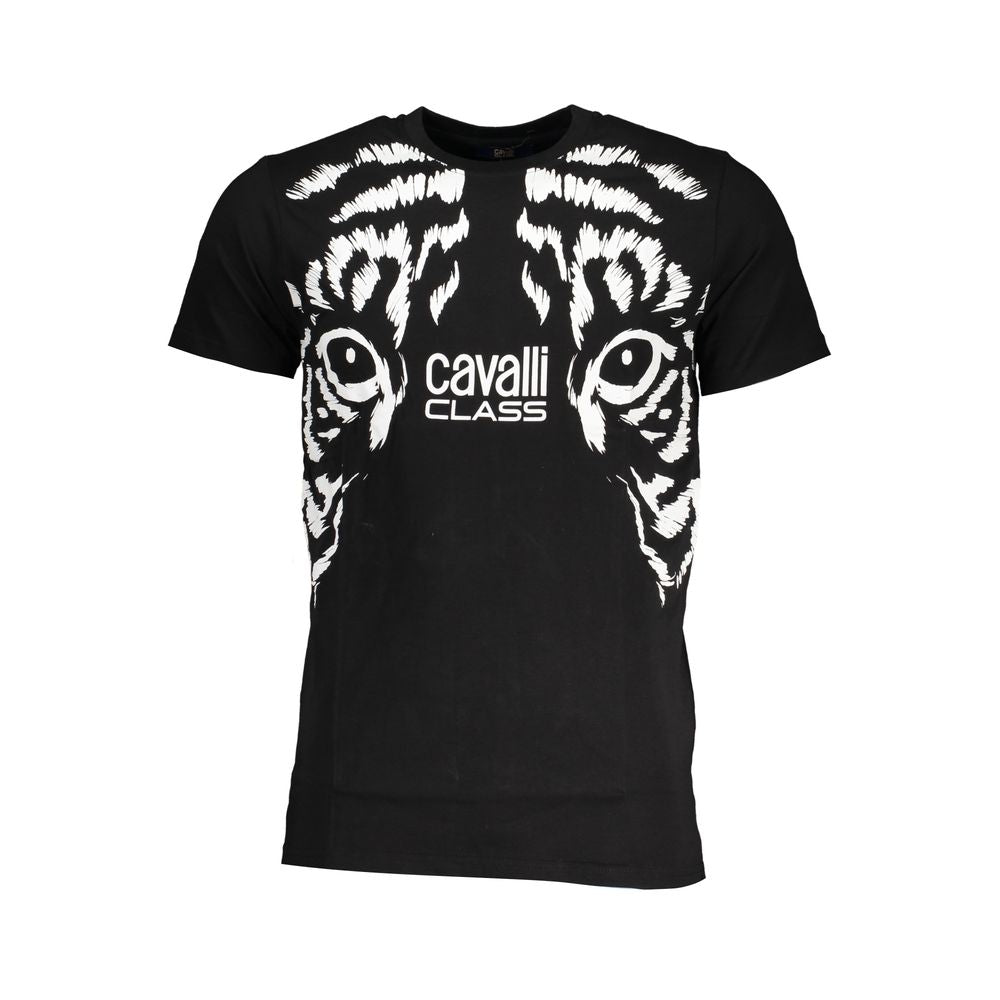 Tricou Cavalli Class din bumbac negru