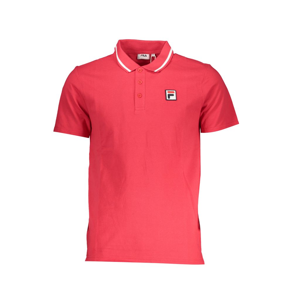 Tricou polo elegant roz cu detalii clasice