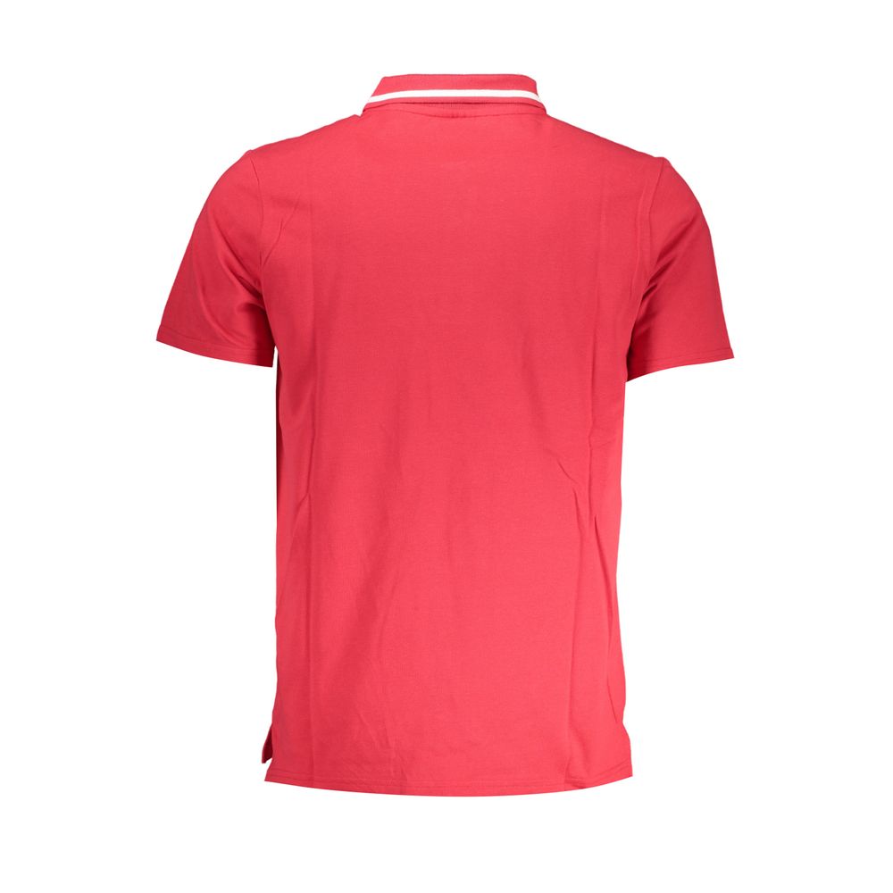 Tricou polo elegant roz cu detalii clasice