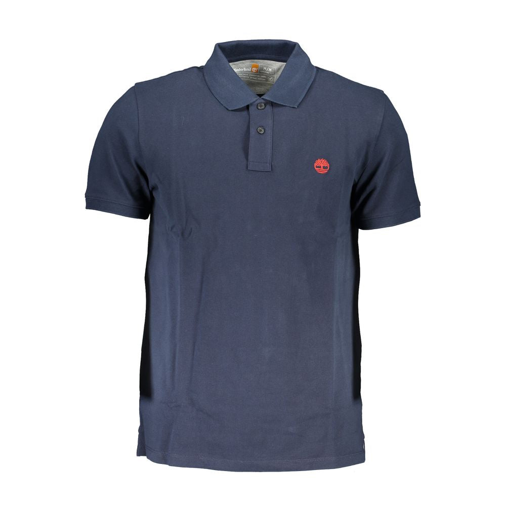 Blaues Poloshirt aus Baumwolle von Timberland