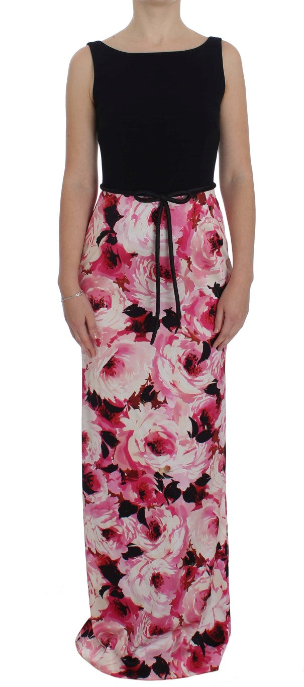 Dolce &amp; Gabbana – Langes Etuikleid mit floraler Eleganz