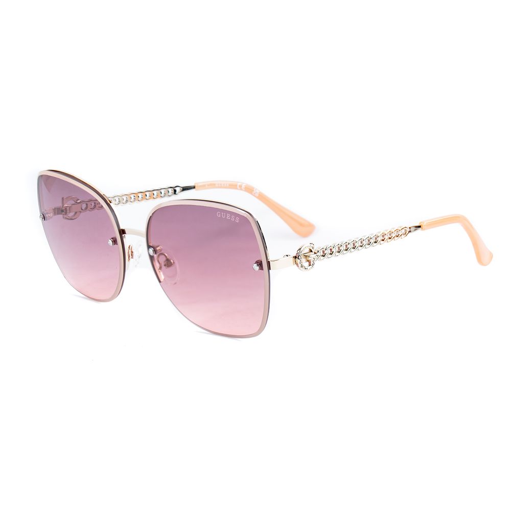 Ochelari de soare Guess din metal auriu