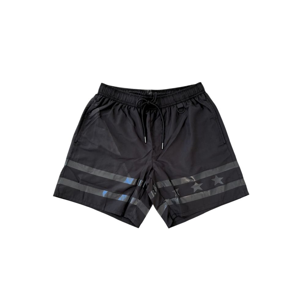 Iceberg Schwarze Polyester Herren Badeshorts