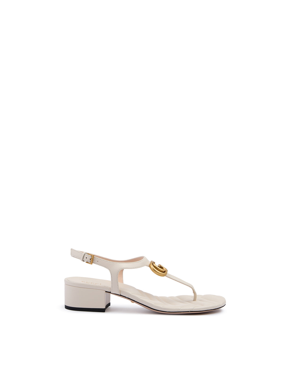 Gucci Mystic Weiße Sandalen aus Nappaleder „Charlotte“