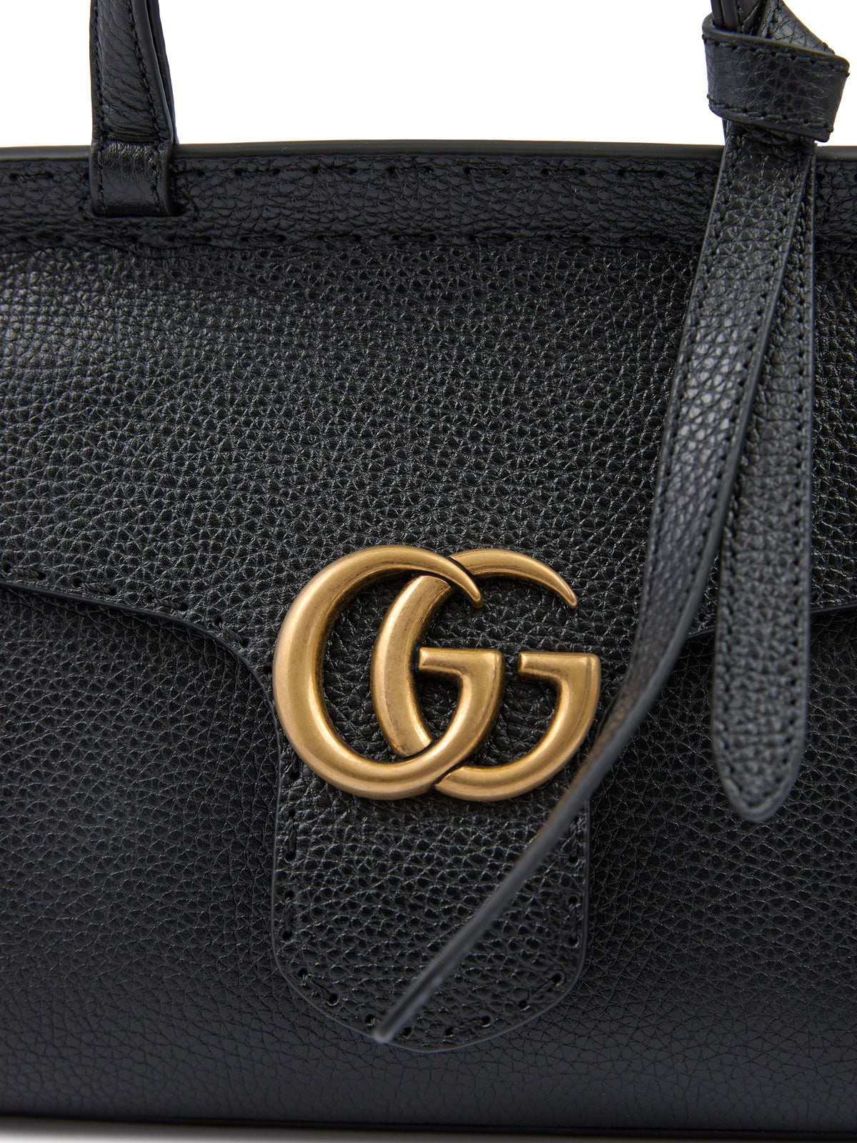 Gucci GG Marmont Handtasche aus schwarzem Leder