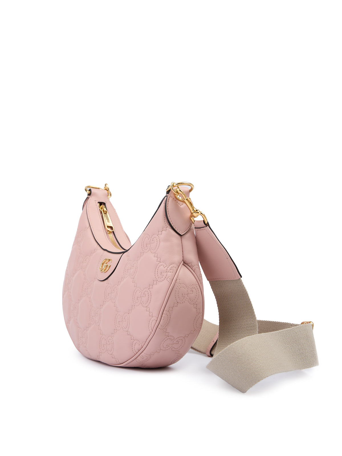 Gucci Hellrosa Leder-Umhängetasche