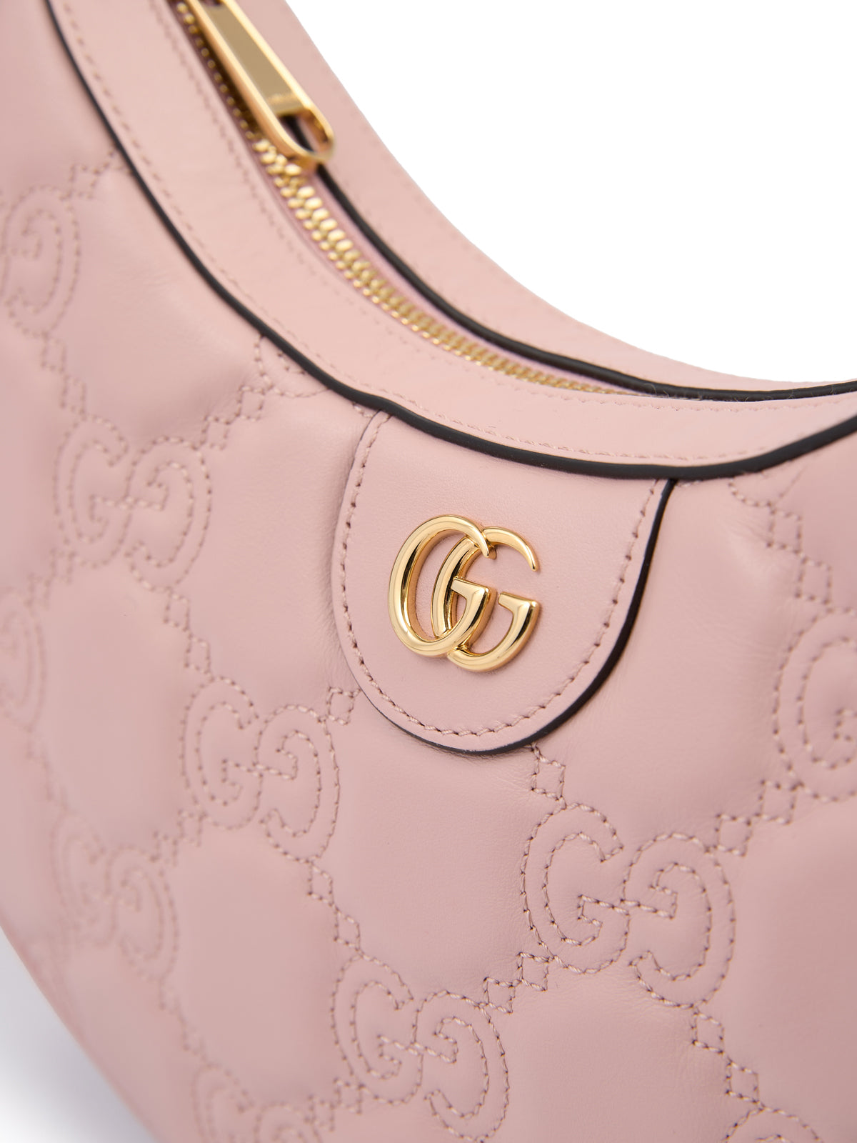 Gucci Hellrosa Leder-Umhängetasche