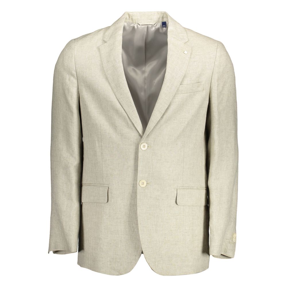 Gant Beige Leinen Herrenjacke