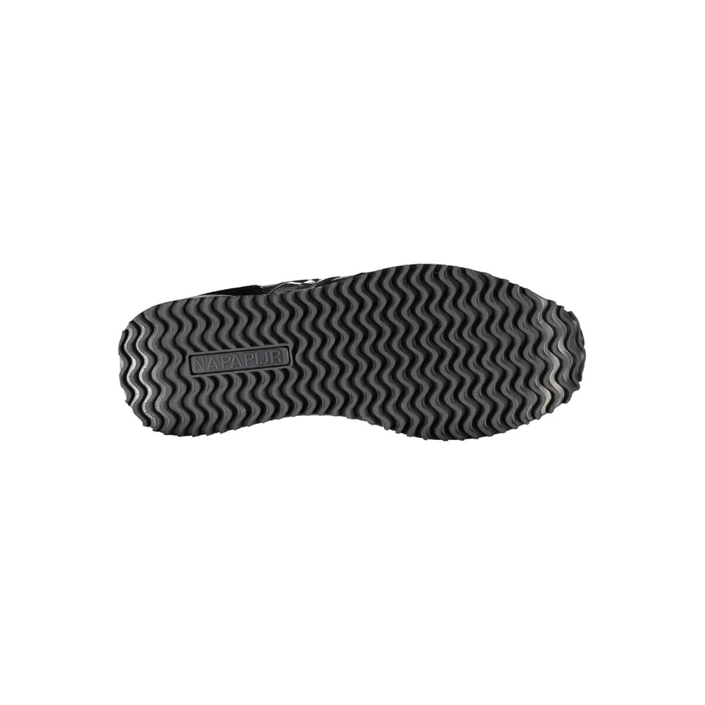 Napapijri – Schicke schwarze Schnür-Sneaker mit Kontrastdetail
