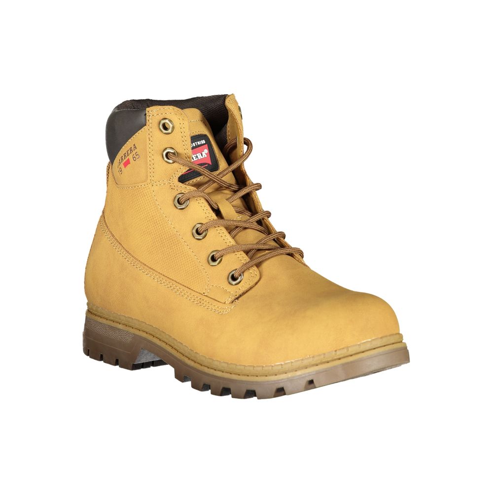 Carrera – Leuchtend gelbe Schnürstiefel mit Logodetail
