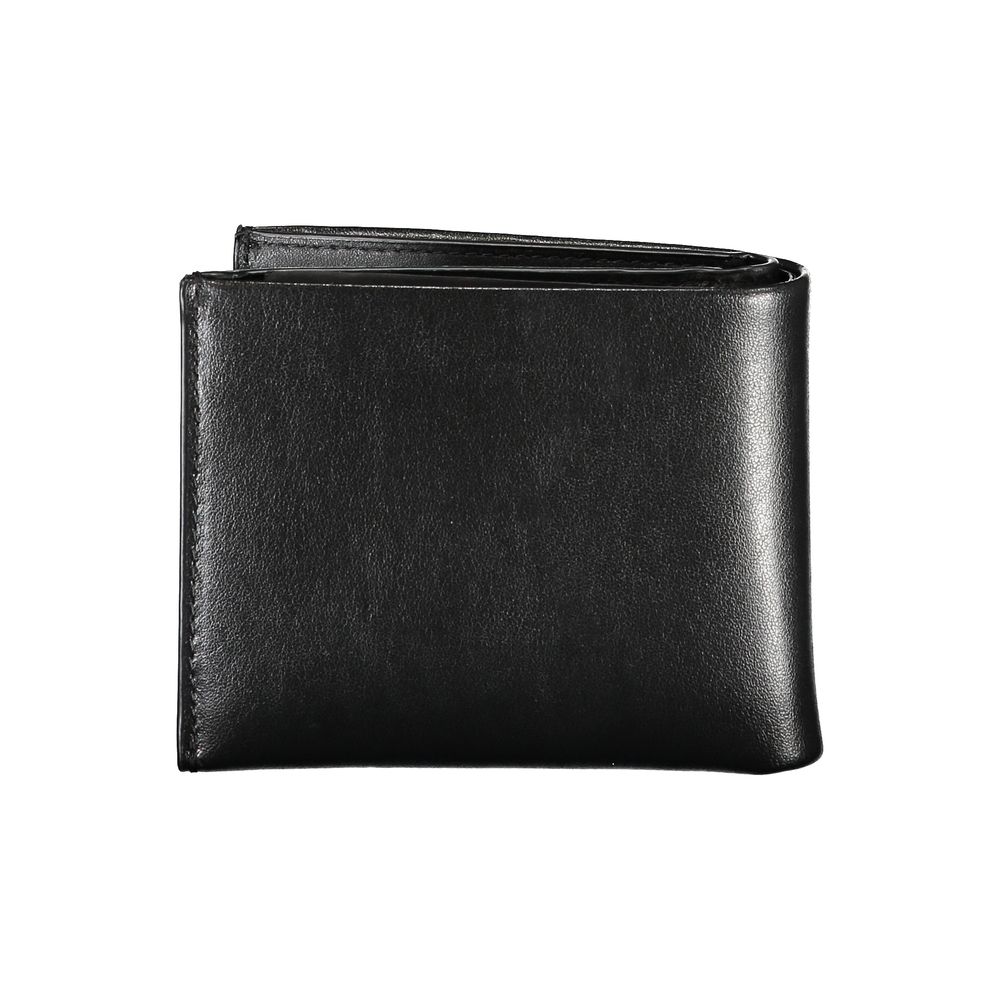 Portofel elegant Calvin Klein din piele neagră cu două compartimente