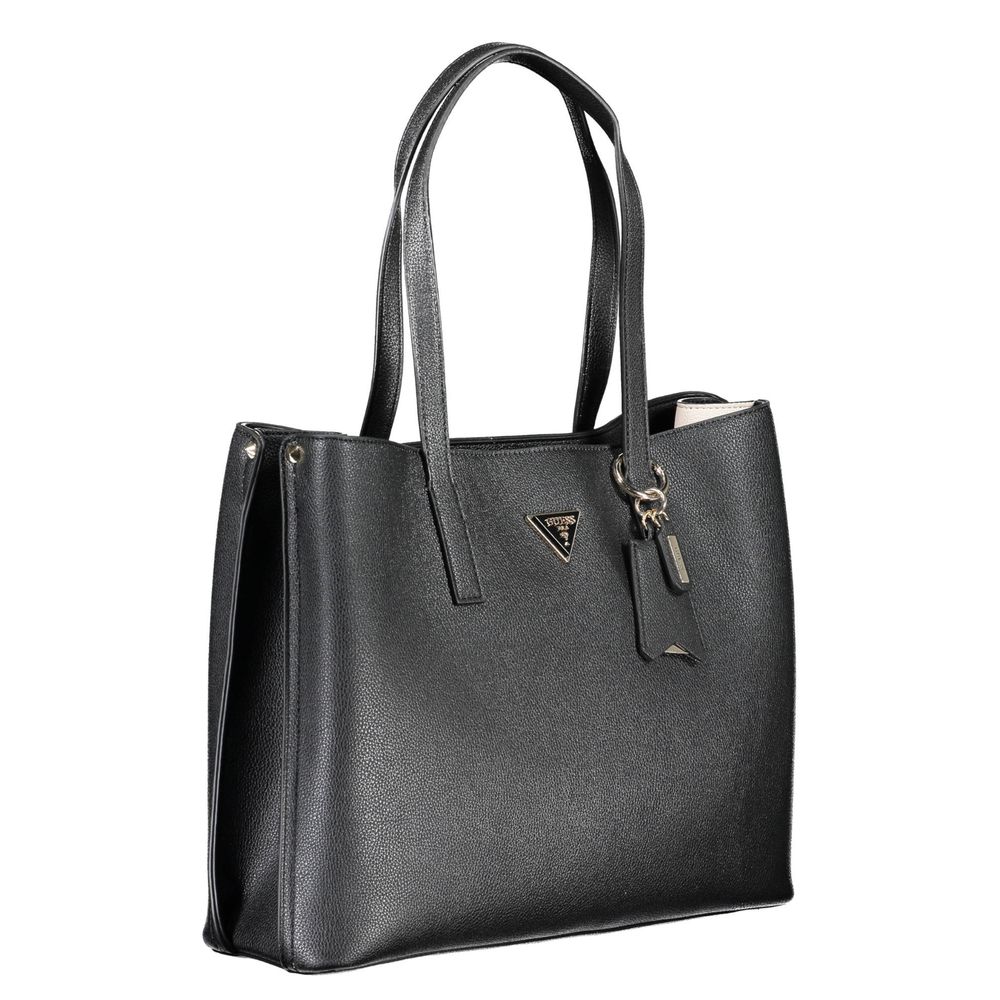 Guess Jeans – Schwarze Polyethylen-Handtasche