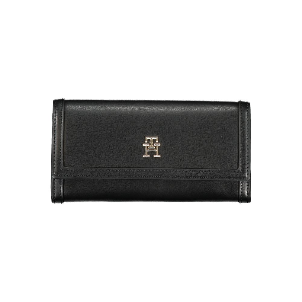 Portofel elegant negru cu două compartimente Tommy Hilfiger