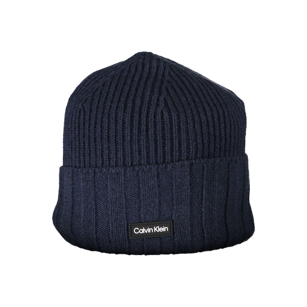 Șapcă Calvin Klein Chic cu detalii contrastante din amestec de lână