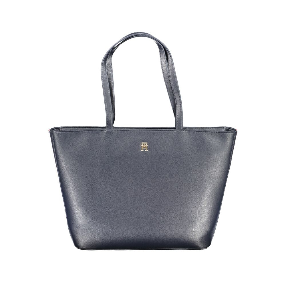 Tommy Hilfiger – Blaue Polyester-Handtasche