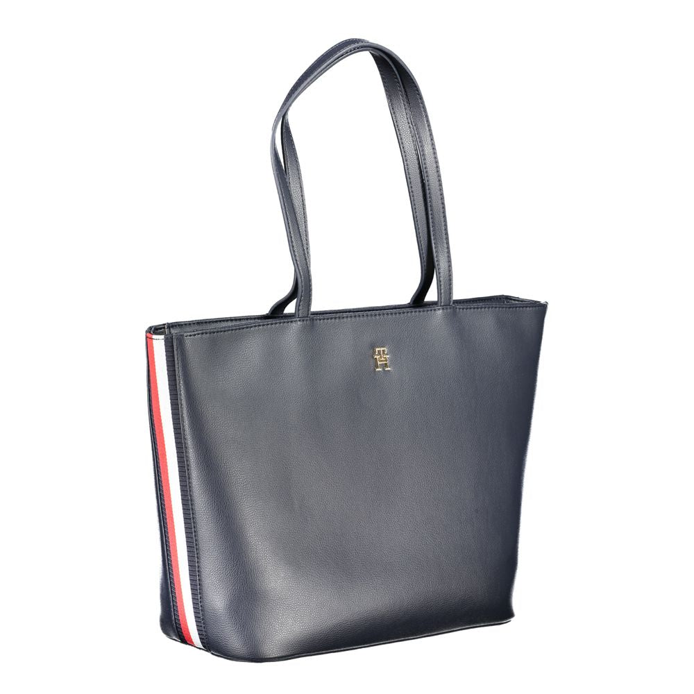 Geantă de mână Tommy Hilfiger albastră din poliester