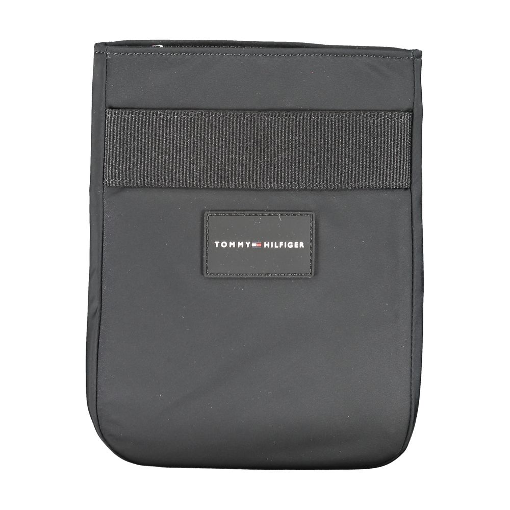 Tommy Hilfiger – Schwarze Polyester-Umhängetasche
