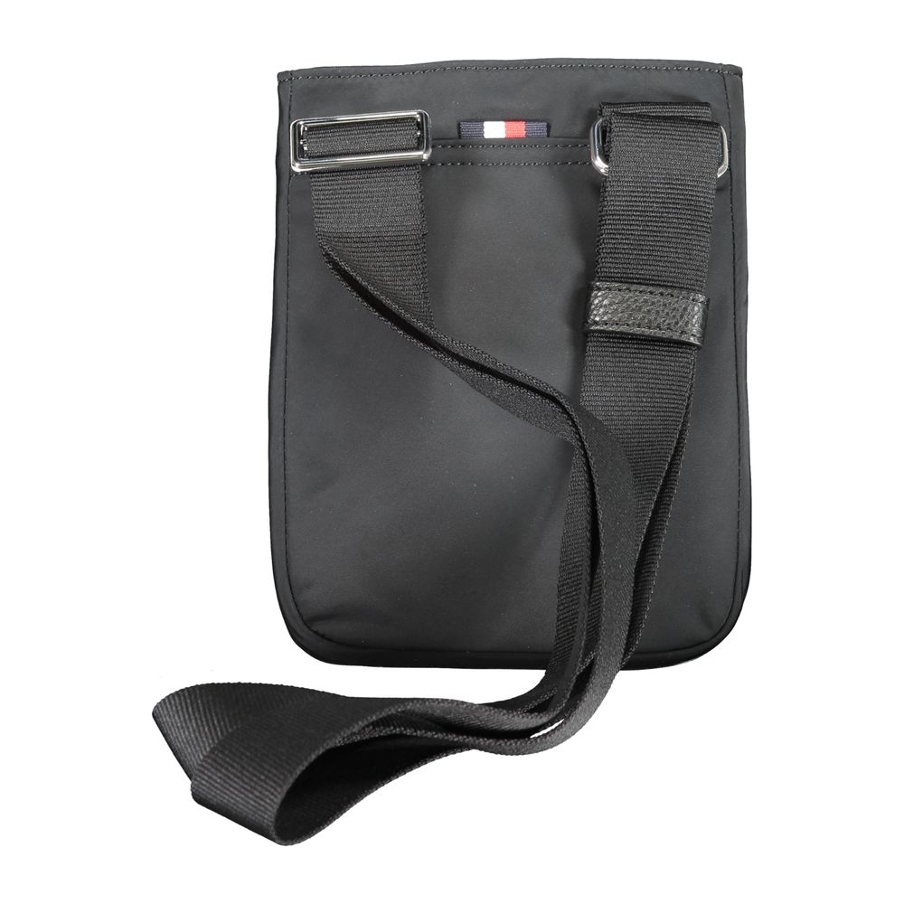 Tommy Hilfiger – Schwarze Polyester-Umhängetasche