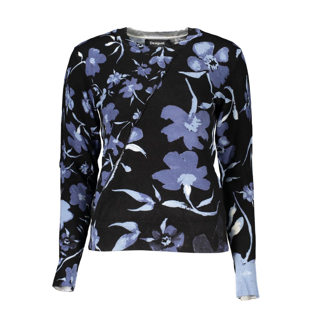 Desigual – Schicker Pullover mit Rundhalsausschnitt und Kontrast